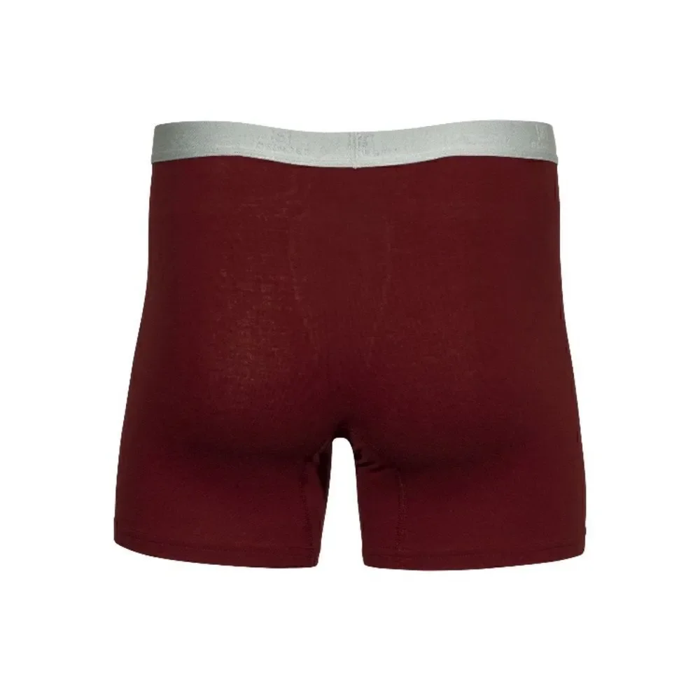 Men's Cotton Stretch Regular Leg Boxer Briefs Underwear 6-Pack Size S